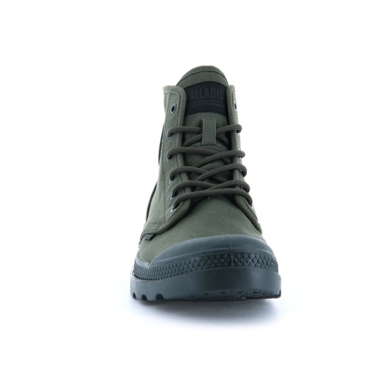 Palladium Pampa Hi Htg Supply Men's Boots Olive | UK R961-VDB